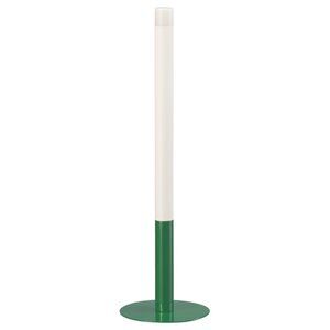 STRÅLA LED 14" tall Battery Operated Candle, Candle-Shaped White/Green